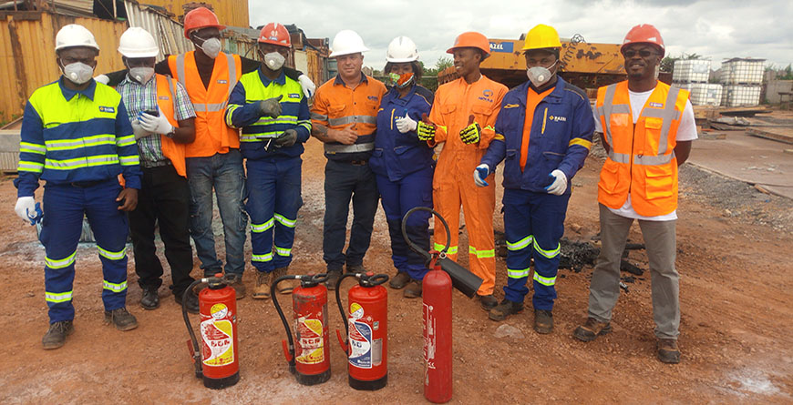 NOIAA trains RAZEL -BEC on FIRST AID and FIRE FIGHTING training